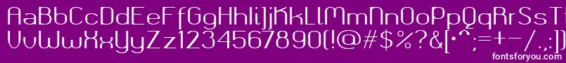 Okolaksregular Font – White Fonts on Purple Background