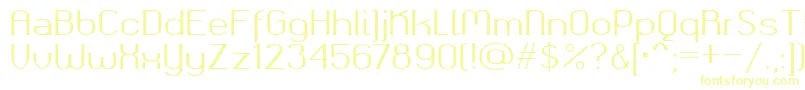 Okolaksregular-Schriftart – Gelbe Schriften