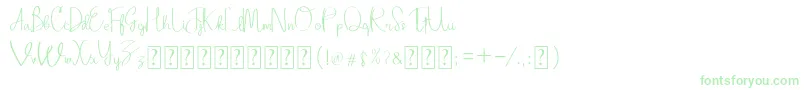 Adellina-Schriftart – Grüne Schriften