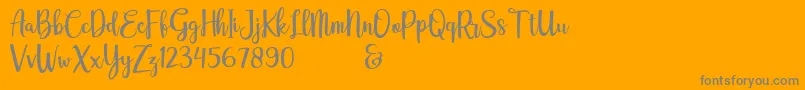 Шрифт adelline personal use only – серые шрифты на оранжевом фоне