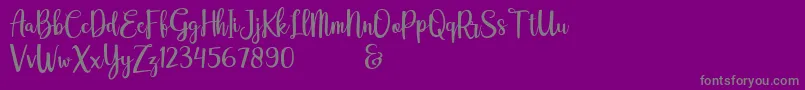 adelline personal use only-Schriftart – Graue Schriften auf violettem Hintergrund