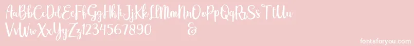 fuente adelline personal use only – Fuentes Blancas Sobre Fondo Rosa