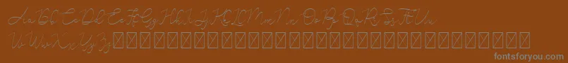 Adelya Font – Gray Fonts on Brown Background