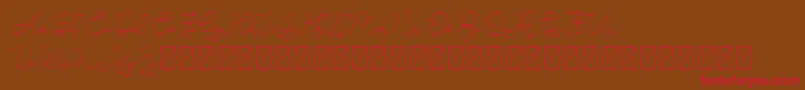 Adelya Font – Red Fonts on Brown Background