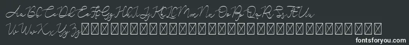 Adelya-Schriftart – Weiße Schriften auf schwarzem Hintergrund