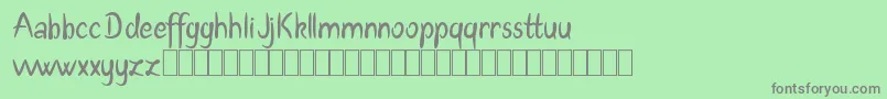Adetar Demo Font – Gray Fonts on Green Background
