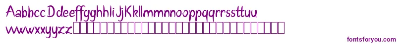 Adetar Demo Font – Purple Fonts on White Background
