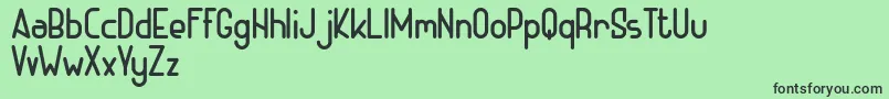 Police ADHE Regular FREE – polices noires sur fond vert