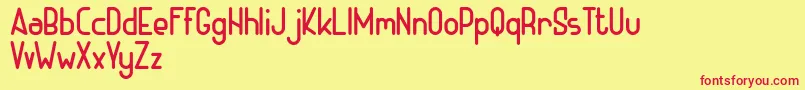 More about ADHE Regular FREE Font ADHE Regular FREE Font – Red Fonts on Yellow Background