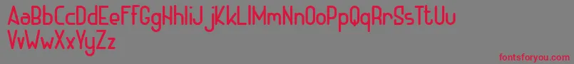 フォントADHE Regular FREE – 赤い文字の灰色の背景