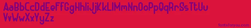 ADHE SANS Bold FREE Font – Purple Fonts on Red Background