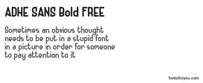 ADHE SANS Bold FREE-fontti