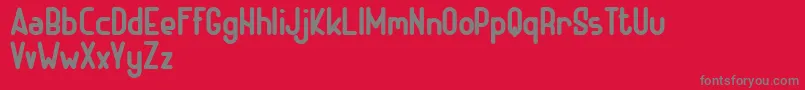 フォントADHE SANS Bold FREE – 赤い背景に灰色の文字