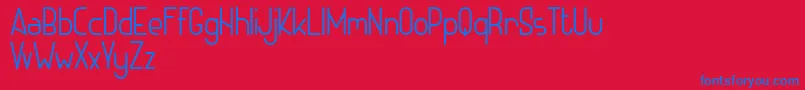 ADHE SANS Light FREE Font – Blue Fonts on Red Background