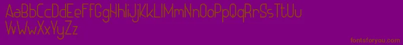 Шрифт ADHE SANS Light FREE – коричневые шрифты на фиолетовом фоне
