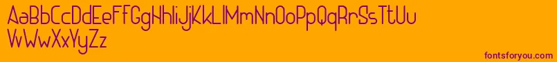 Шрифт ADHE SANS Light FREE – фиолетовые шрифты на оранжевом фоне