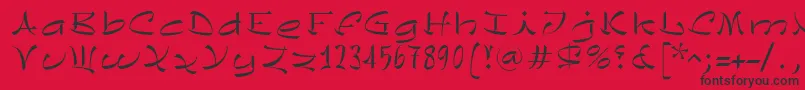 ChinezeLtLight Font – Black Fonts on Red Background