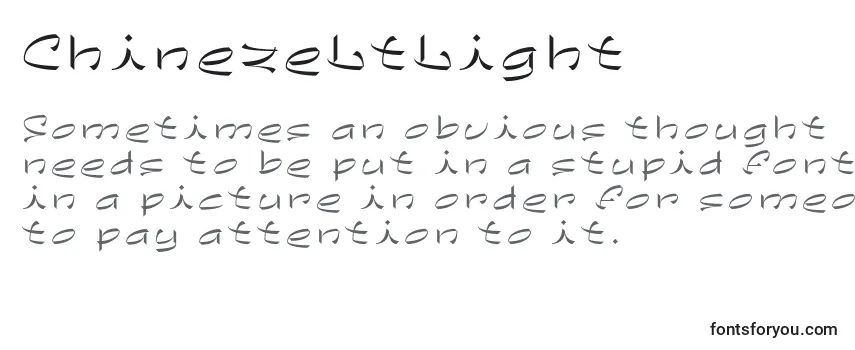 Обзор шрифта ChinezeLtLight