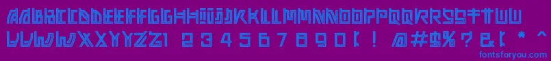 Adine Grunge-fontti – siniset fontit violetilla taustalla