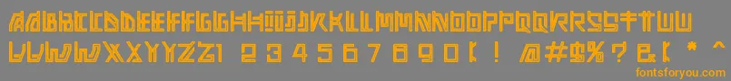 Adine Grunge-fontti – oranssit fontit harmaalla taustalla