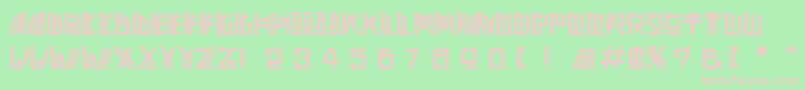 Adine Grunge Font – Pink Fonts on Green Background