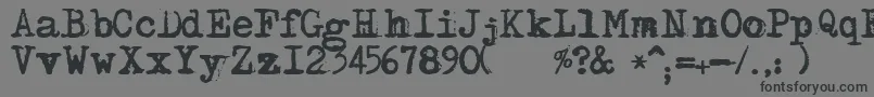adler Font – Black Fonts on Gray Background