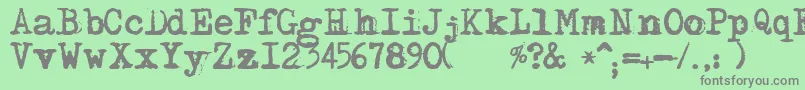 Шрифт adler – серые шрифты на зелёном фоне