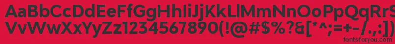 Adlinnaka BoldDemo Font – Black Fonts on Red Background