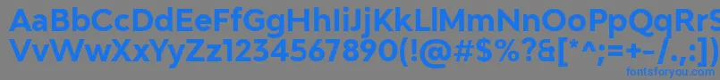 Saiba mais sobre a fonte Adlinnaka BoldDemo Fonte Adlinnaka BoldDemo – fontes azuis em um fundo cinza