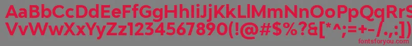 Adlinnaka BoldDemo Font – Red Fonts on Gray Background