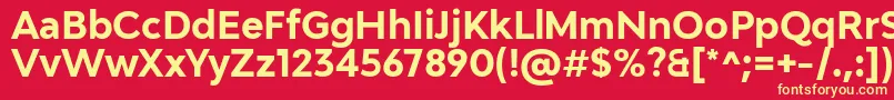 Adlinnaka BoldDemo Font – Yellow Fonts on Red Background