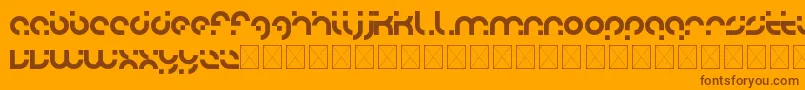 adobo Font – Brown Fonts on Orange Background