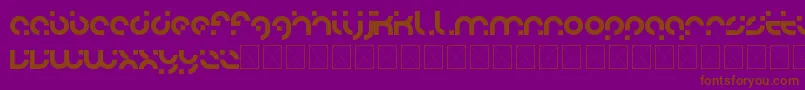 adobo Font – Brown Fonts on Purple Background