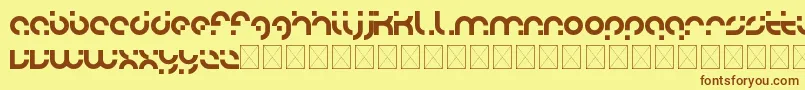 adobo Font – Brown Fonts on Yellow Background