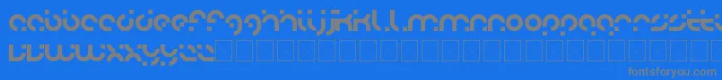 フォントadobo – 青い背景に灰色の文字