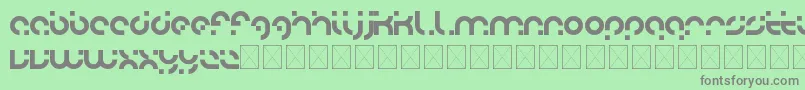 adobo-Schriftart – Graue Schriften auf grünem Hintergrund