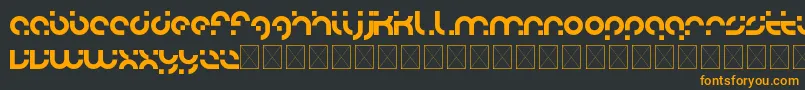 adobo Font – Orange Fonts on Black Background