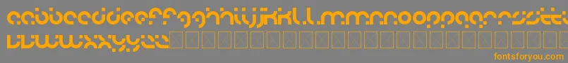 adobo Font – Orange Fonts on Gray Background