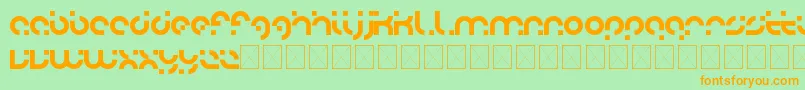 adobo Font – Orange Fonts on Green Background