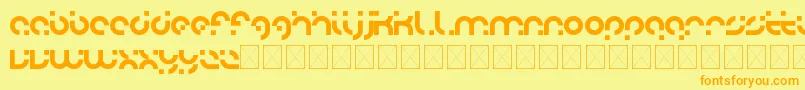 adobo Font – Orange Fonts on Yellow Background