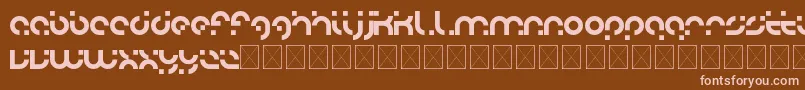 adobo Font – Pink Fonts on Brown Background
