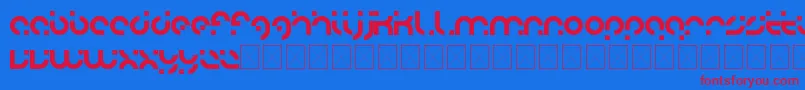 adobo Font – Red Fonts on Blue Background