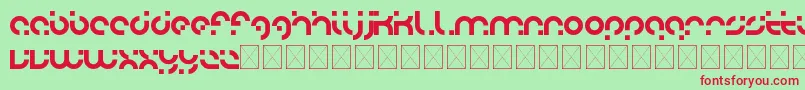 adobo Font – Red Fonts on Green Background