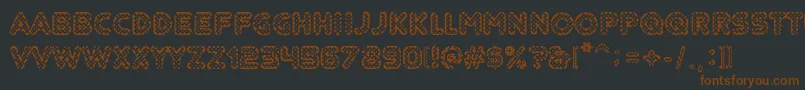 Adolfito Font – Brown Fonts on Black Background