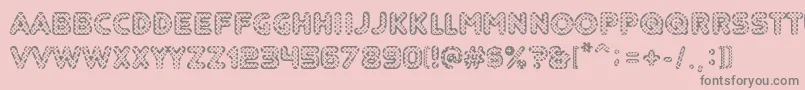 Adolfito Font – Gray Fonts on Pink Background