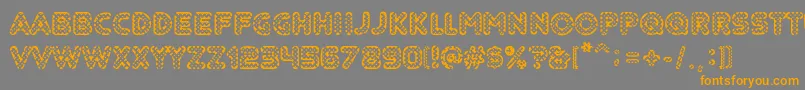 Adolfito Font – Orange Fonts on Gray Background