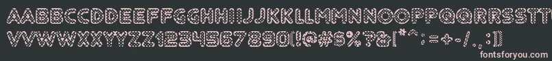 Adolfito Font – Pink Fonts on Black Background