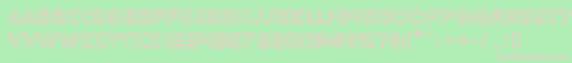 Adolfito Font – Pink Fonts on Green Background