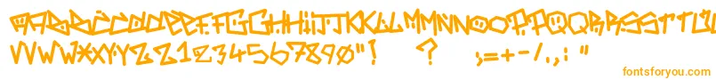 フォントAdrenaline Zero – オレンジのフォント