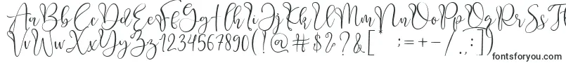 Шрифт Adsila – каллиграфические шрифты